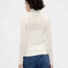 Pointelle Turtleneck Sweater