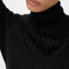 Pointelle Turtleneck Sweater