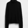 Pointelle Turtleneck Sweater