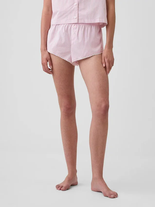 Poplin Bloomer Pj Shorts