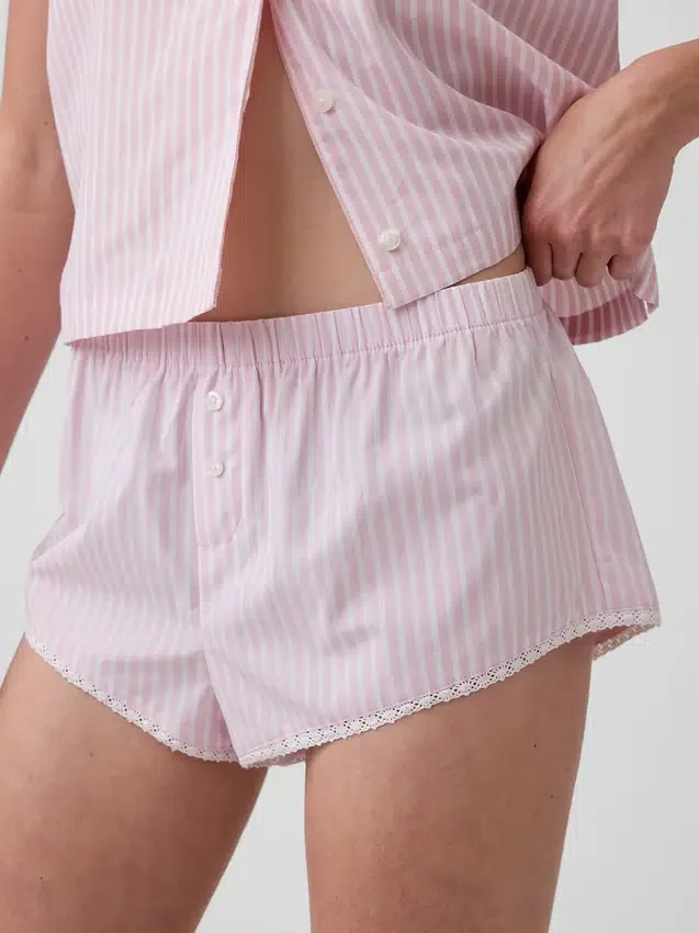 Poplin Bloomer Pj Shorts