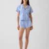 Poplin Crop Pj Shirt