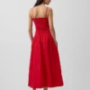 Poplin Drop-Waist Maxi Dress