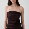Poplin Drop-Waist Maxi Dress