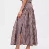 Poplin Drop-Waist Maxi Skirt