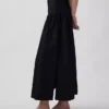 Poplin Drop-Waist Maxi Skirt