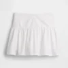 Poplin Drop-Waist Mini Skort