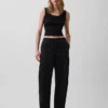 Poplin Easy Barrel Pants