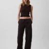 Poplin Easy Barrel Pants