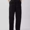 Poplin Easy Barrel Pants