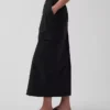 Poplin Easy Cargo Maxi Skirt