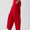 Poplin Easy Double-Knee Barrel Pants