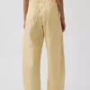 Poplin Easy Double-Knee Barrel Pants