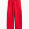 Poplin Easy Double-Knee Barrel Pants