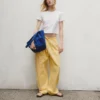 Poplin Easy Double-Knee Barrel Pants