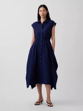 Poplin Handkerchief Shirtdress