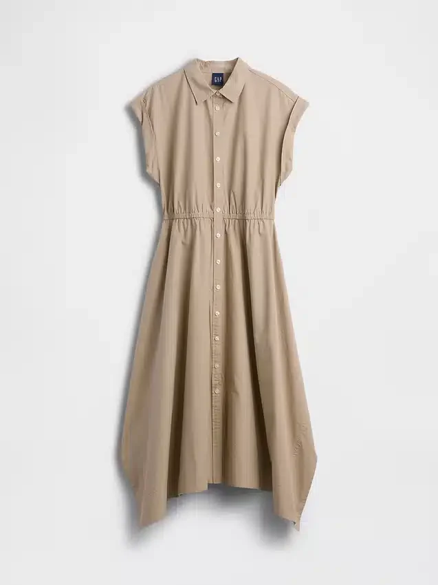 Poplin Handkerchief Shirtdress