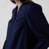 Poplin Henley Mini Dress