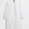 Poplin Henley Mini Dress