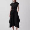 Poplin Midi Handkerchief Skirt
