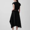Poplin Midi Handkerchief Skirt