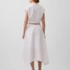Poplin Midi Handkerchief Skirt
