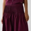Poplin Pintuck Maxi Skirt