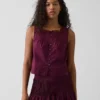 Poplin Pintuck Shell Top