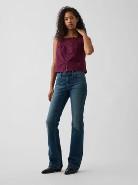 Poplin Pintuck Shell Top