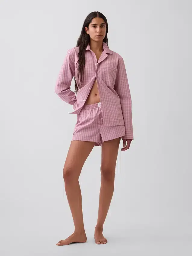 Poplin Pj Boxer Shorts