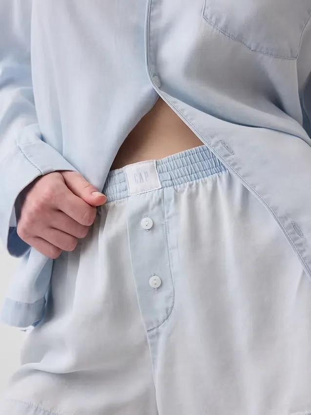 Poplin Pj Boxer Shorts