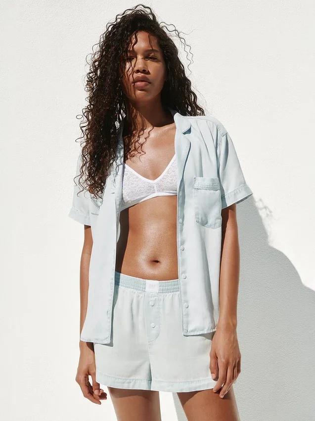 Poplin Pj Shirt