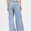 Printed Baggy Sweatpant Jeans