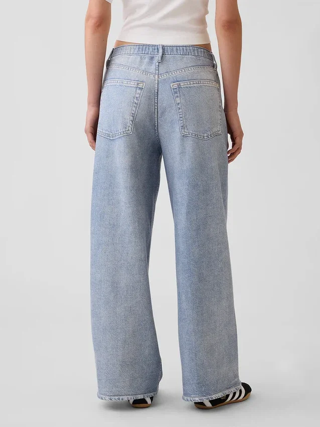 Printed Baggy Sweatpant Jeans