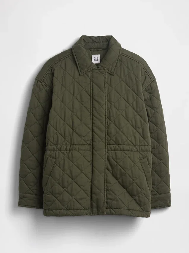 Quilted Cinched Field Jacket
