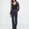 Recycled Lace Ruffle Top