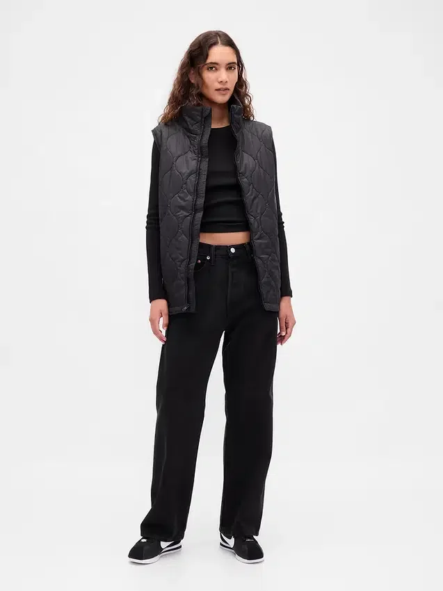 Recycled Lightweight Quilted Puffer Vest