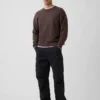 Relaxed Crewneck Crop Sweater