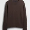 Relaxed Crewneck Crop Sweater