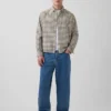 Relaxed Crop Straight-Hem Oxford Shirt