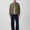 Relaxed Crop Straight-Hem Oxford Shirt