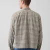Relaxed Crop Straight-Hem Oxford Shirt