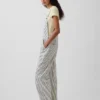 Relaxed Denim Stripe Overalls