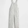 Relaxed Denim Stripe Overalls