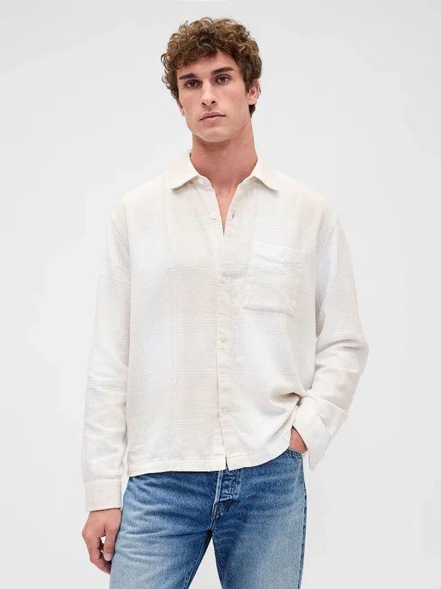 Relaxed Flannel Shirt