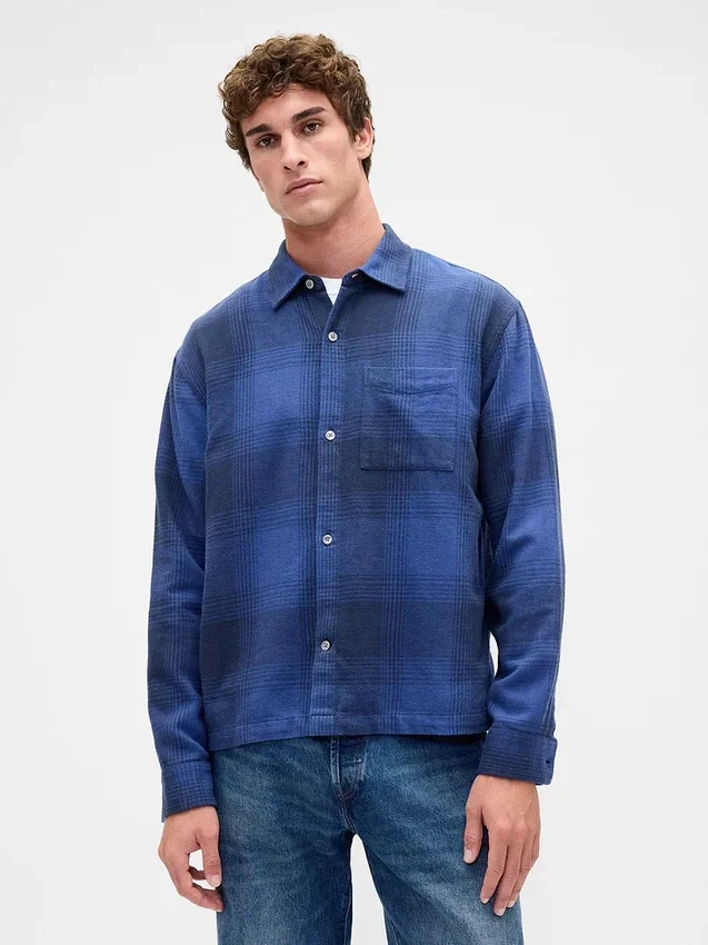 Relaxed Flannel Shirt