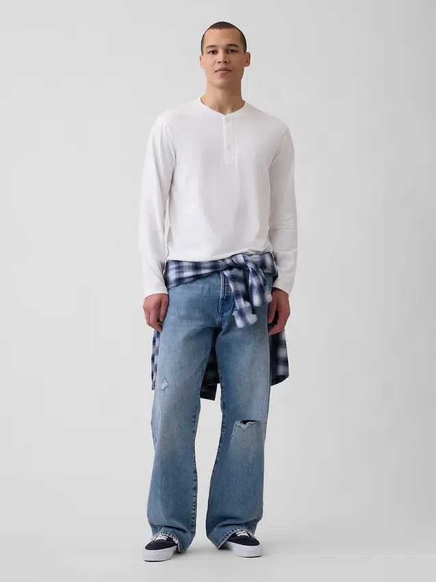 Relaxed Henley T-Shirt