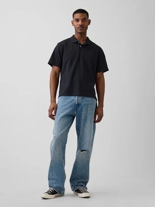 Relaxed Pique Polo