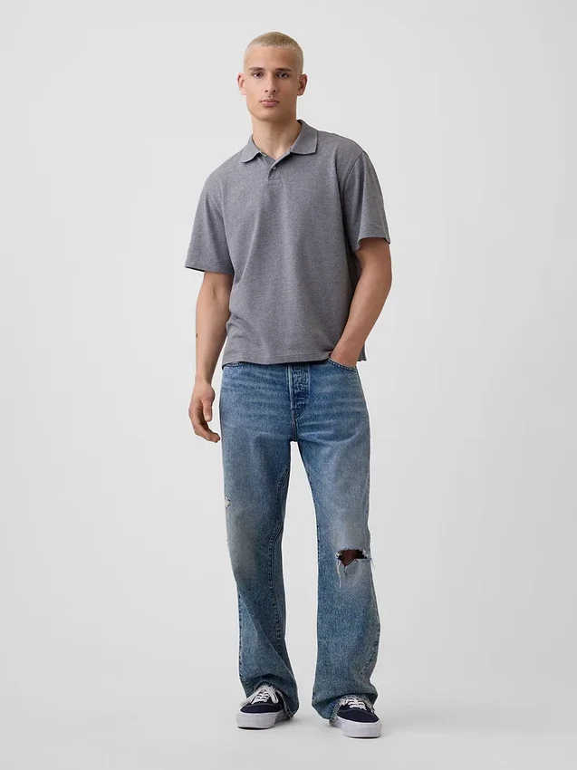 Relaxed Pique Polo