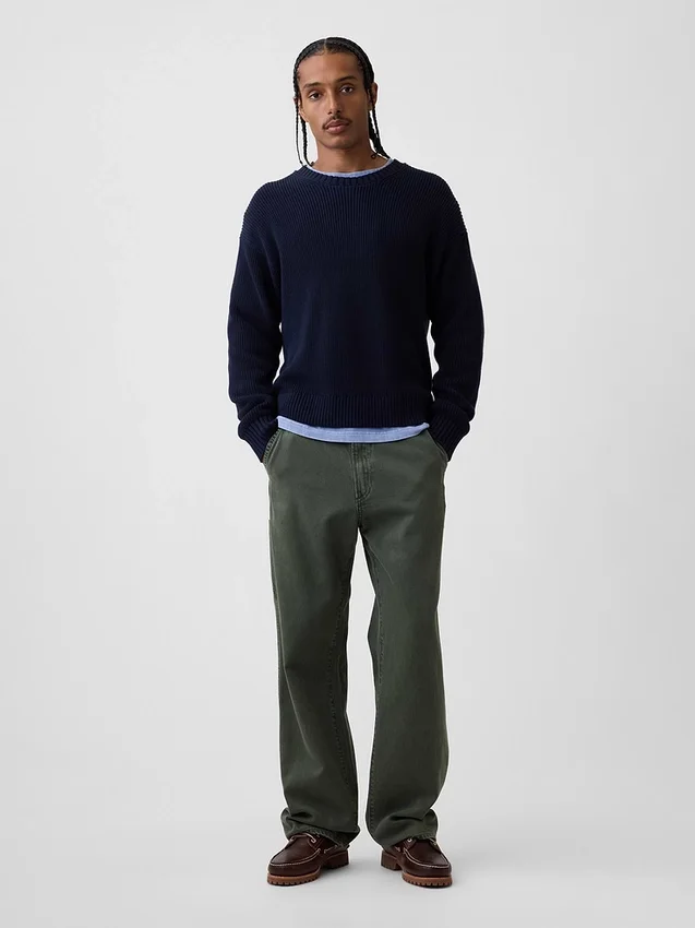 Relaxed Shaker Sweater